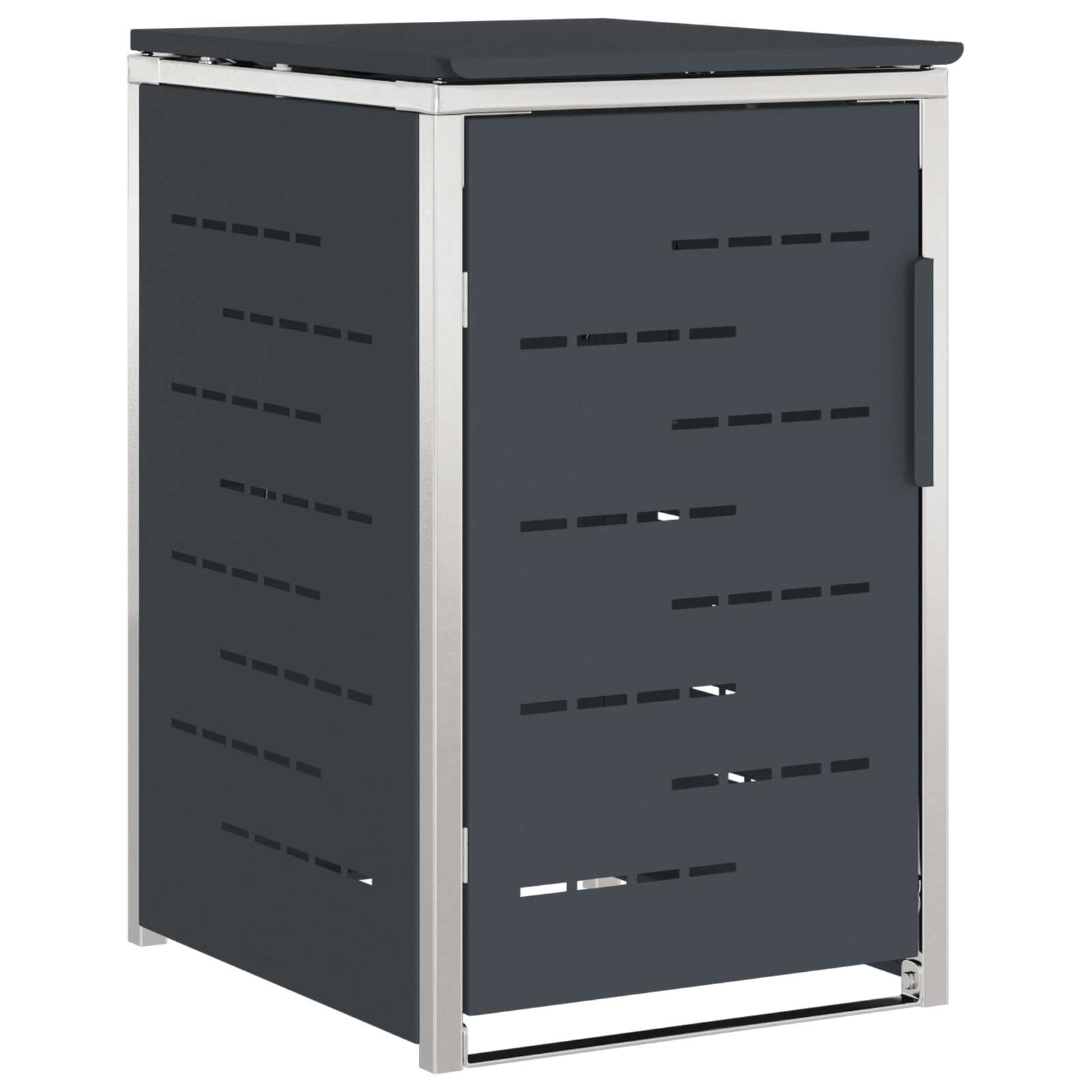 vidaXL Armazenamento de Lixeira for 1 Bin 240L Antracite