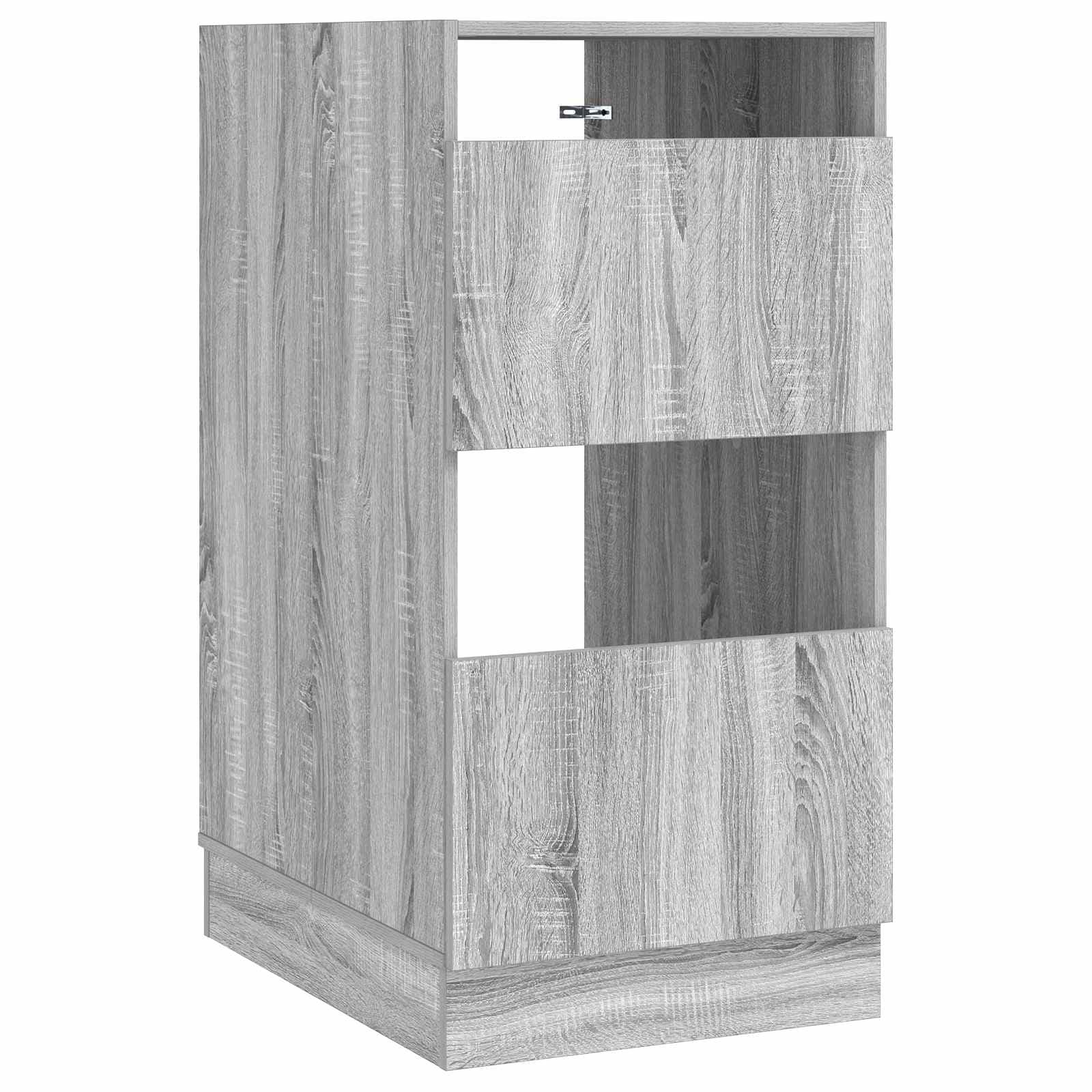 vidaXL Armário de Lavanderia com porta Cinza Sonoma Madeira processada