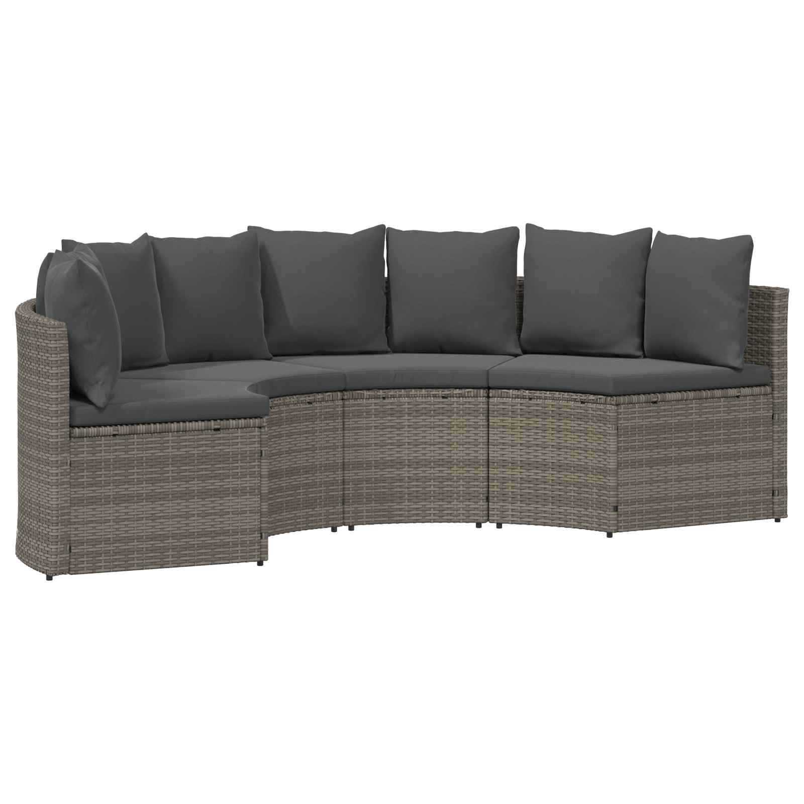 vidaXL Conjunto de Sofás 2 pcs Cinzeto
