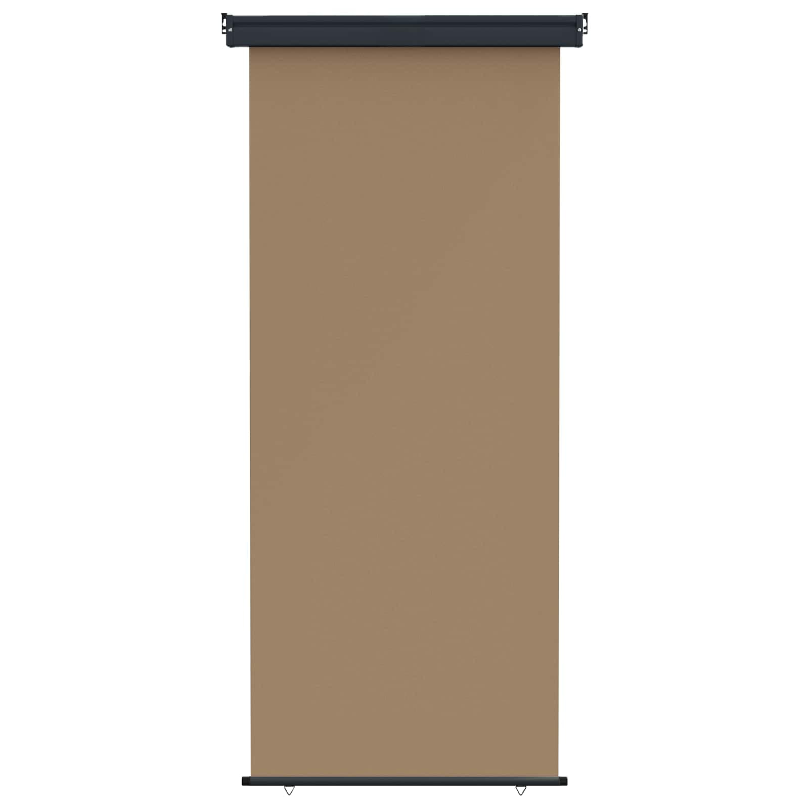 vidaXL Toldo Lateral de Varanda 100% poliéster, ferro e aço