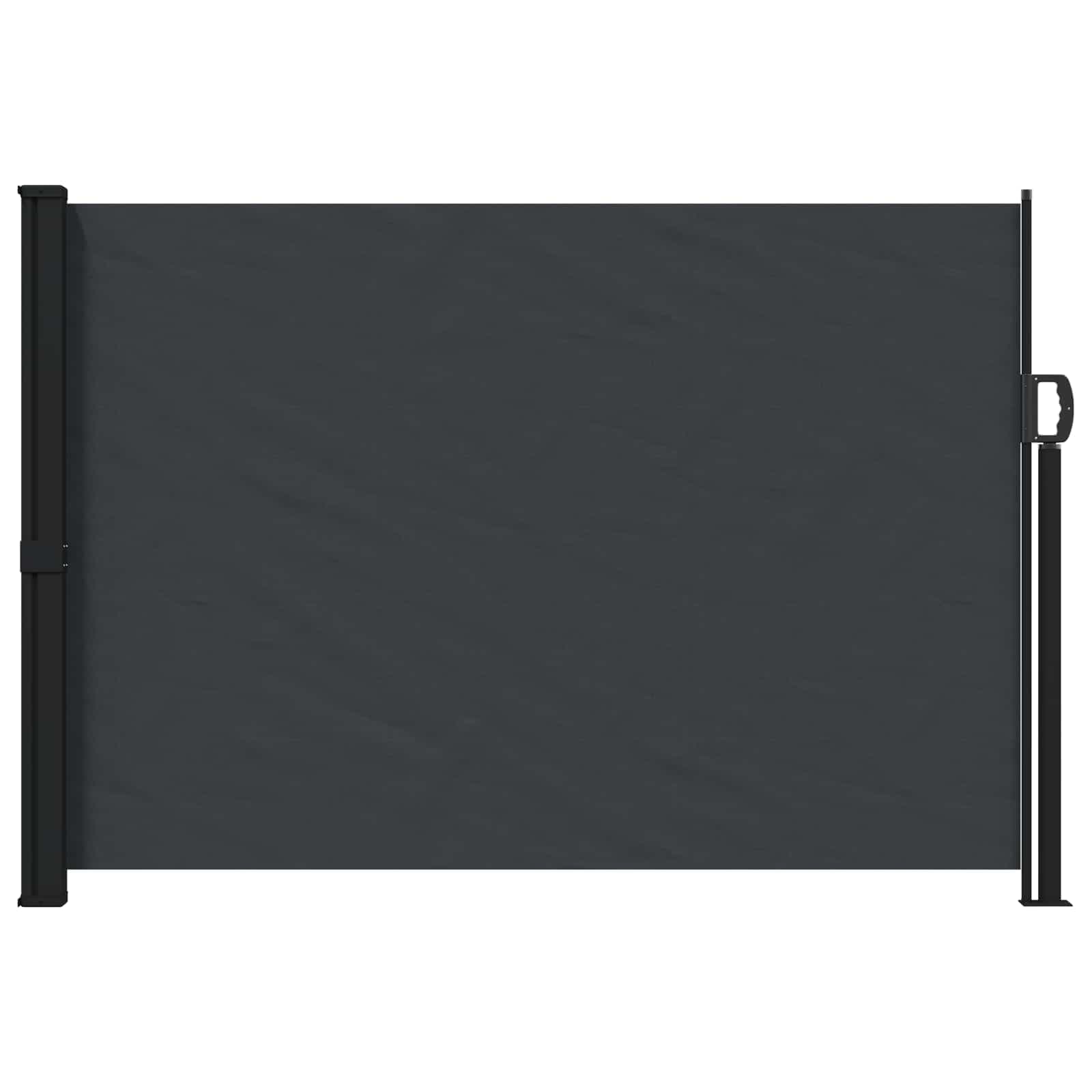 vidaXL Toldo Lateral Retrátil Preto 300 x 170 cm Poliéster