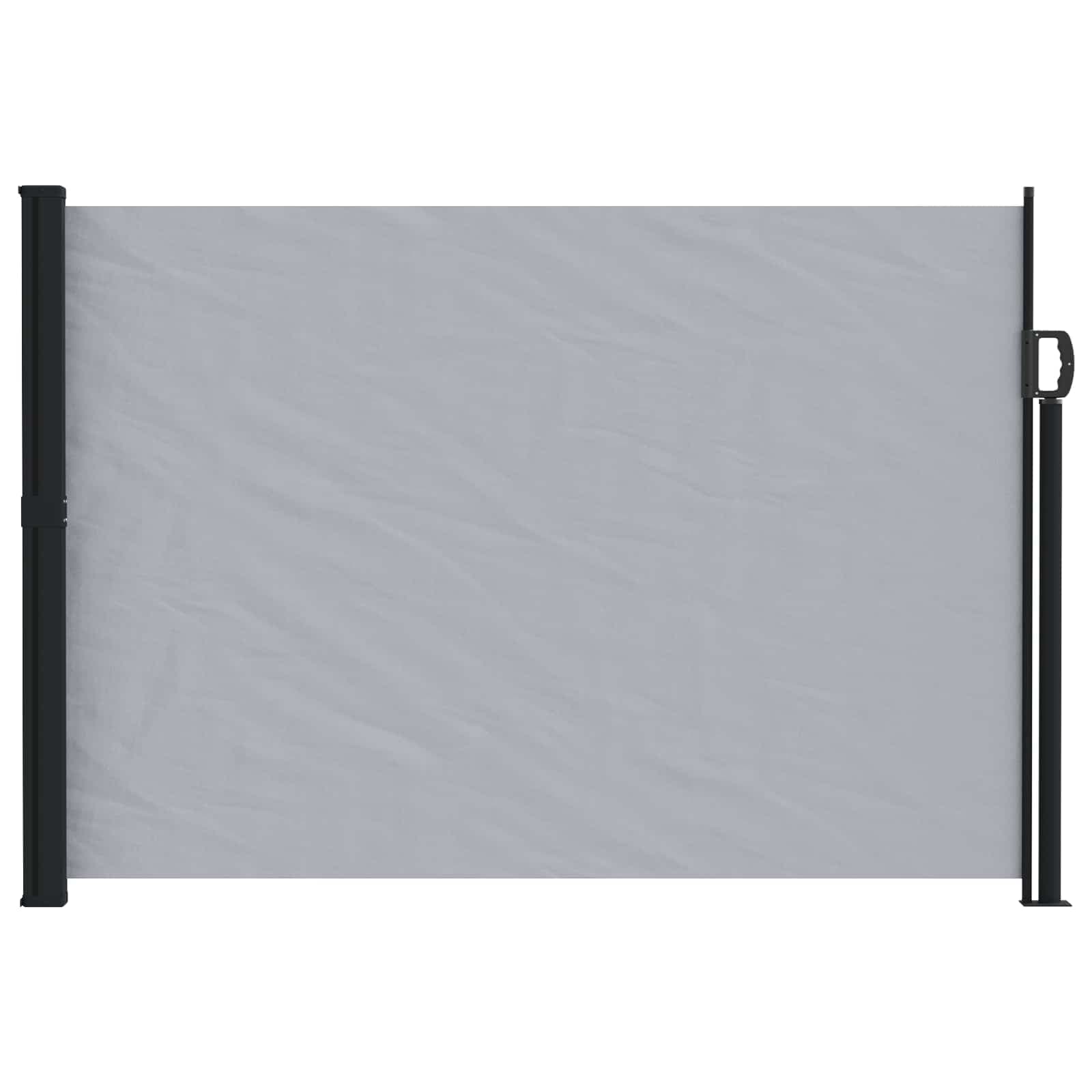 vidaXL Toldo Lateral Retrátil Cinzento 500 x 160 cm Poliéster