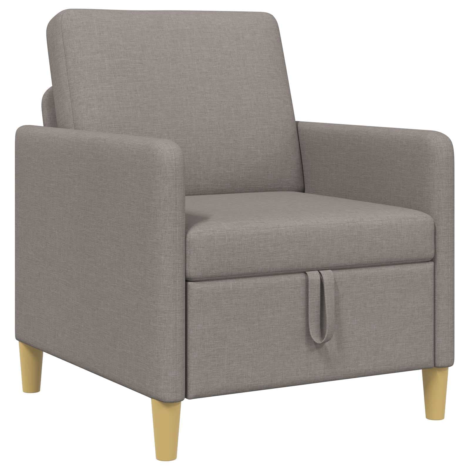 vidaXL Sofa com Armazenamento Cinzento-acastanhado 72 x 78 x 87 cm