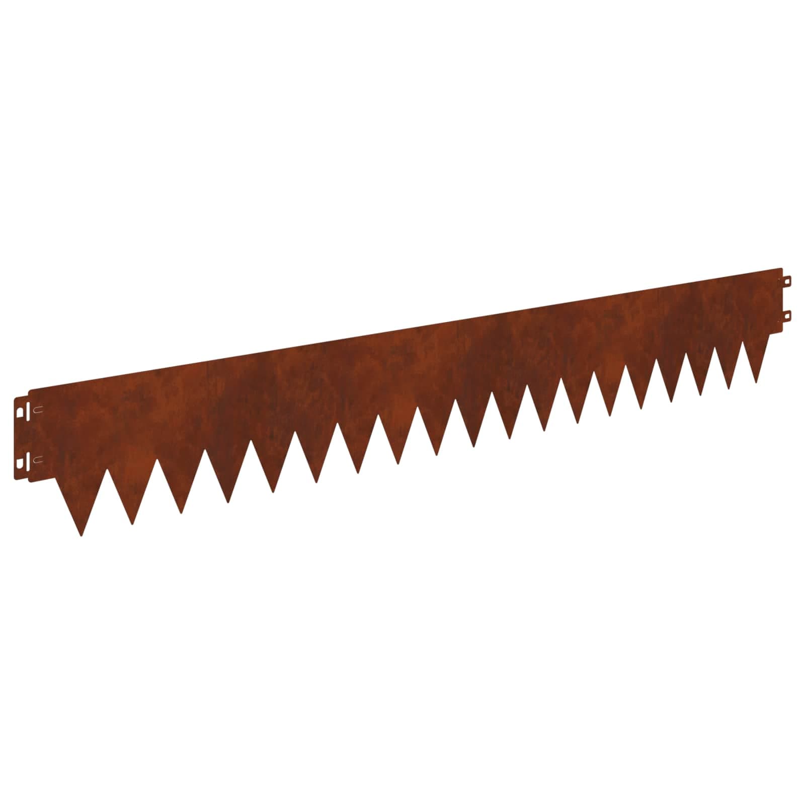 vidaXL Acabamento para Gramado 20 pcs 103 x 15 cm metal