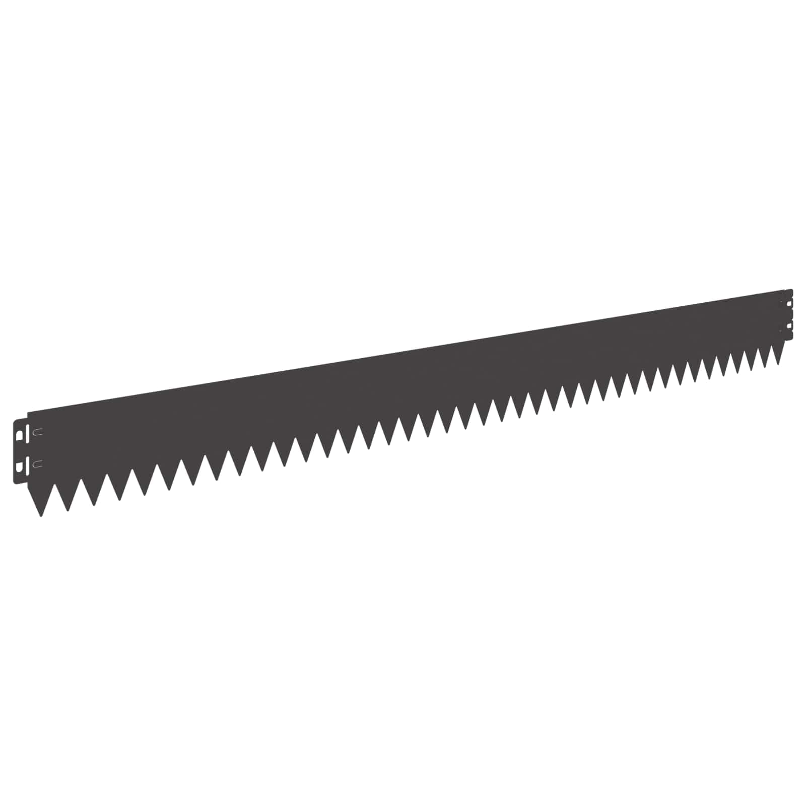 vidaXL Acabamento para Gramado 20 pcs 103 x 10 cm Aço Preto