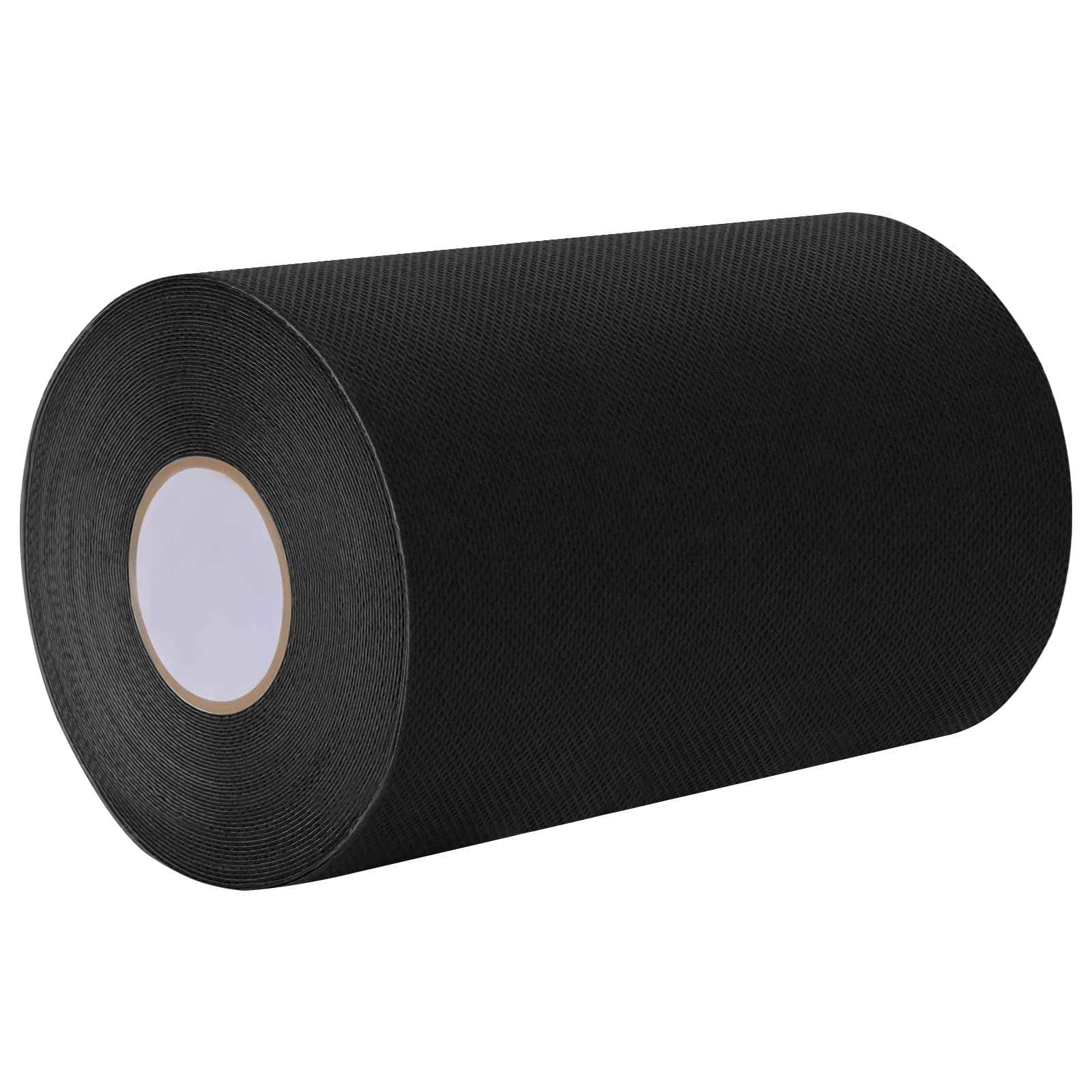 vidaXL Fita adesiva para grama artificial Preto 15 cm x 10 m