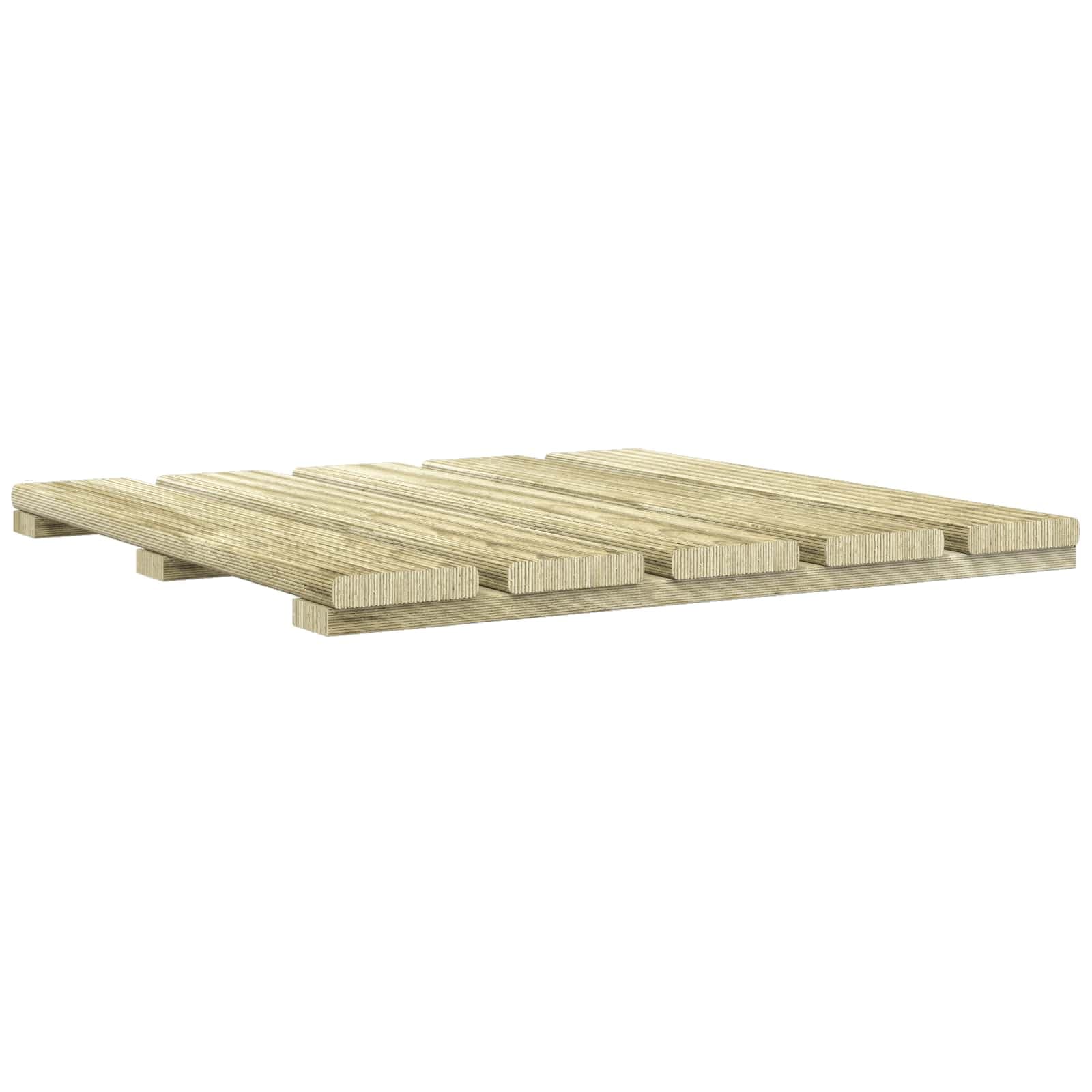vidaXL Telha de Deck 24 pcs Verde 50 x 50 cm Pinheiro Impregnado Verde