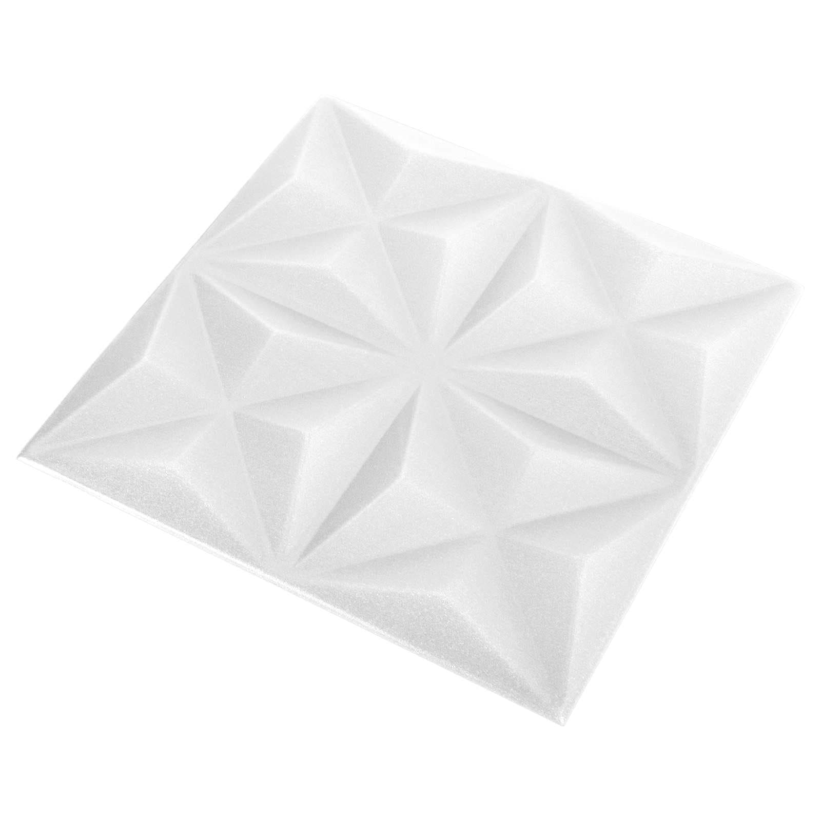 vidaXL Painéis de parede 24 pcs Branco Origami 50 x 50 cm Espuma XPS