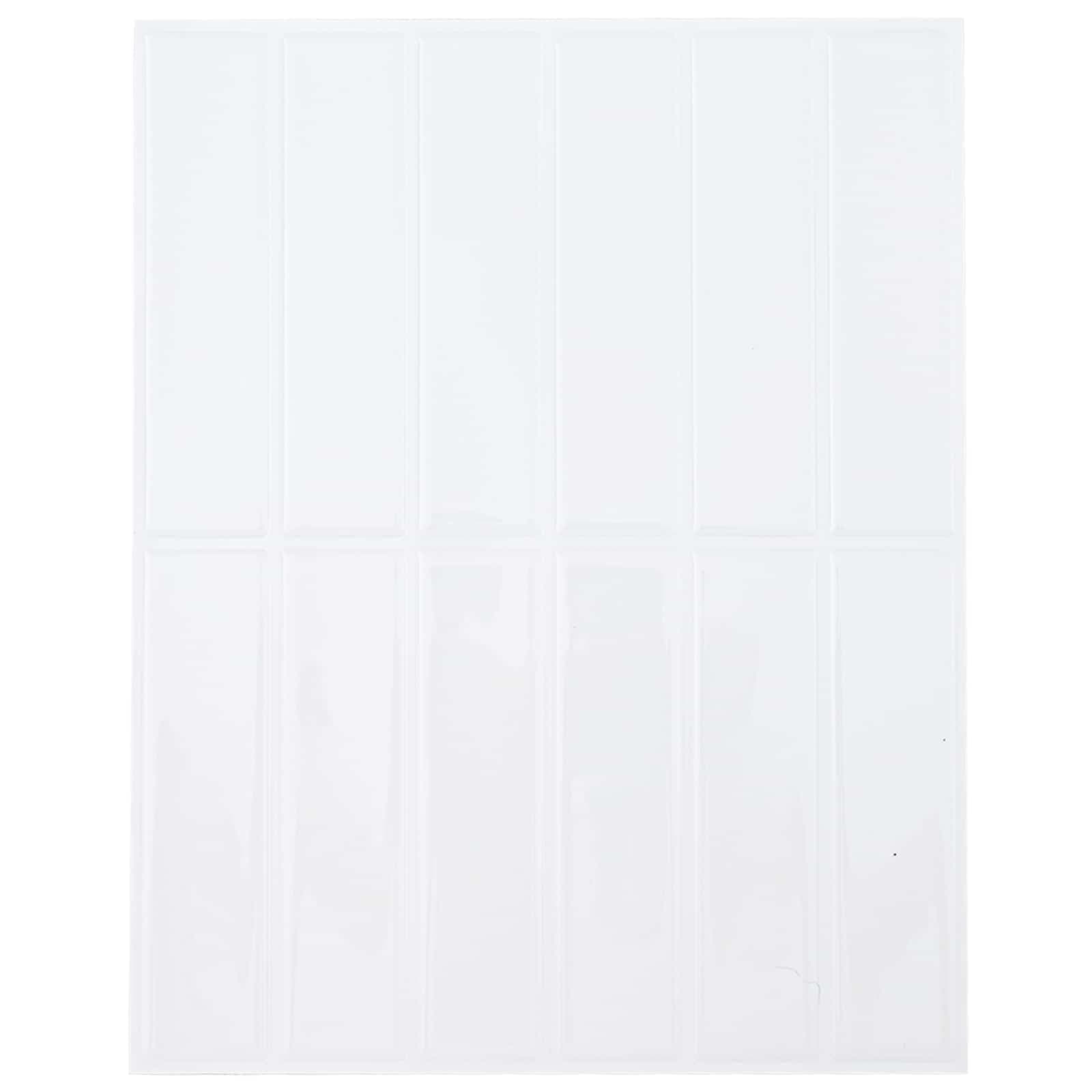 vidaXL Azulejo Retangular 50 pcs Branco 29 x 23 x 0,08 cm