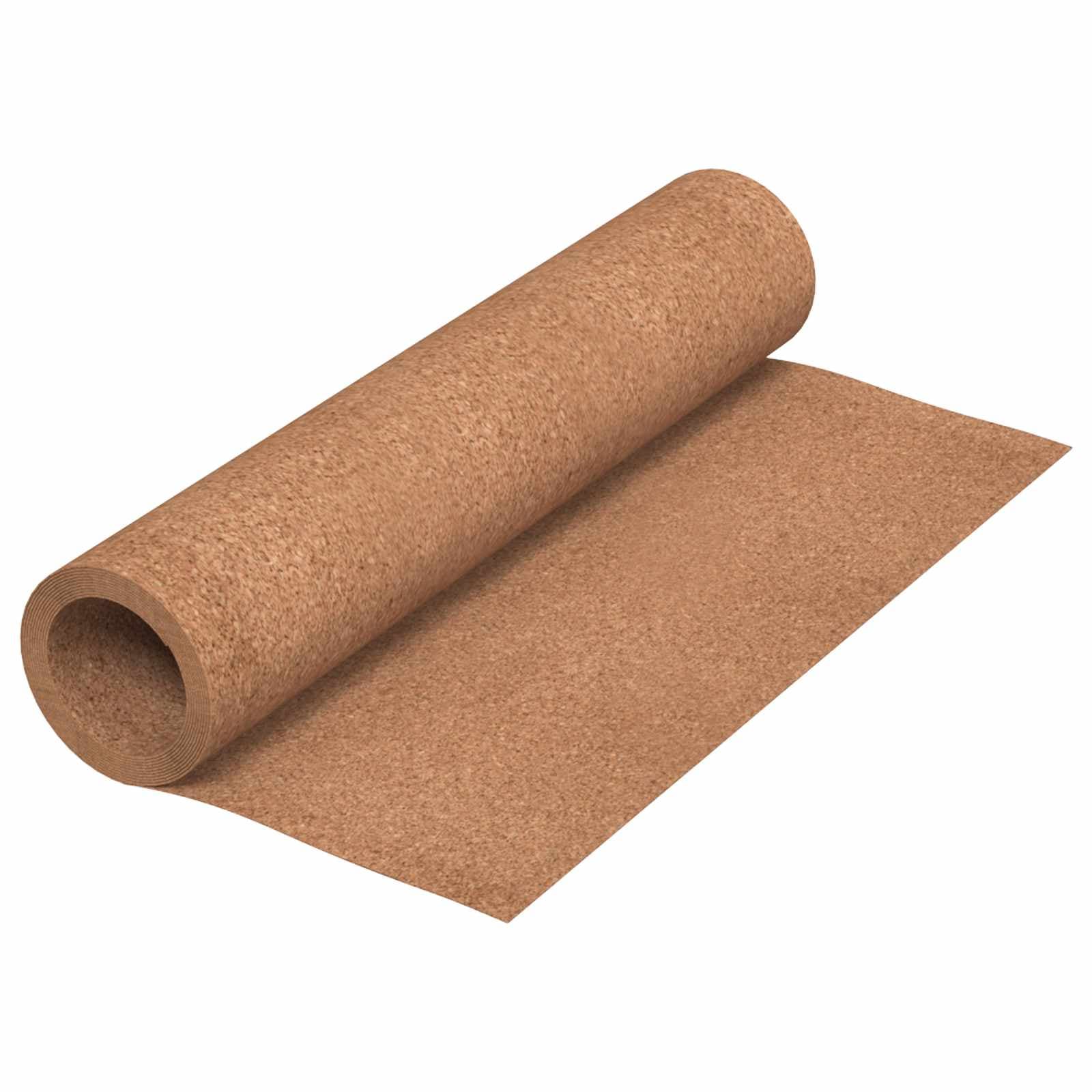 vidaXL Rolo de cortiça Castanho 100 x 500 x 0,2 cm Cortiça