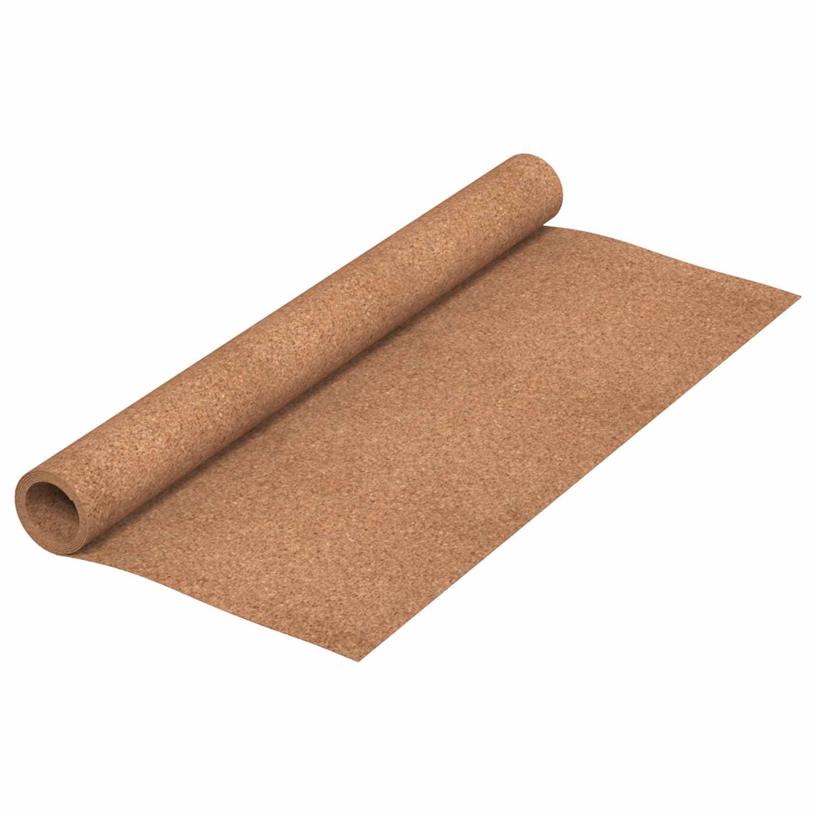 vidaXL Rolo de cortiça Castanho 100 x 1000 x 0,5 cm Cortiça