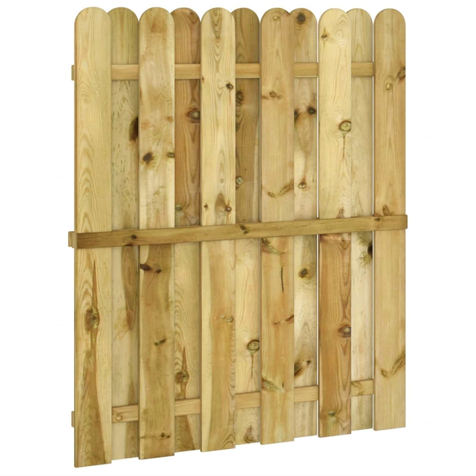 vidaXL Portão de Jardim 100 x 125 cm Madeira de Pinho Maciça Verde