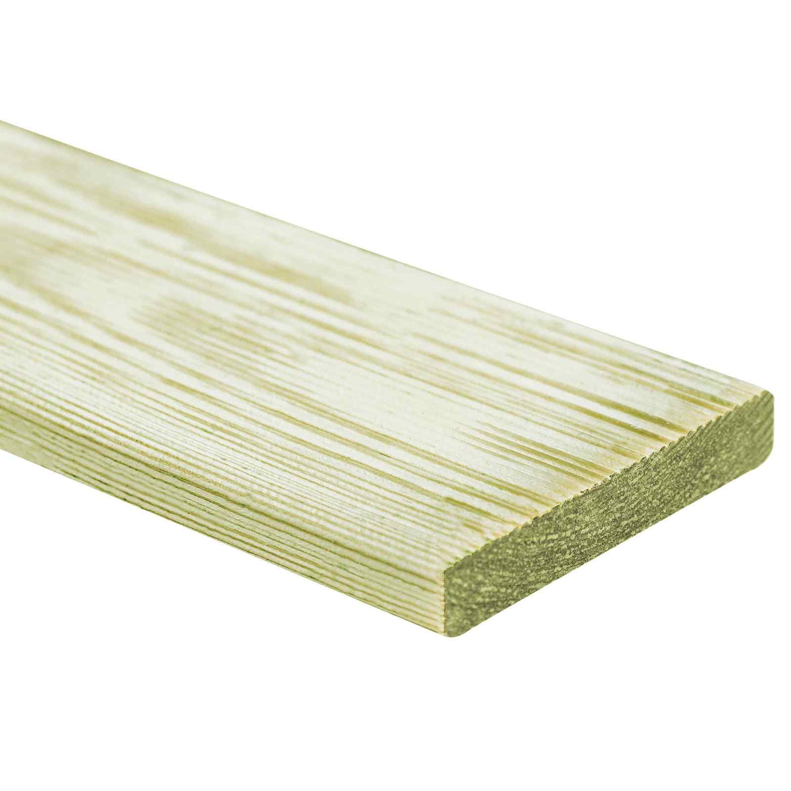 vidaXL Placa de Decking 12 pcs Verde Impregnado 1,44 m²