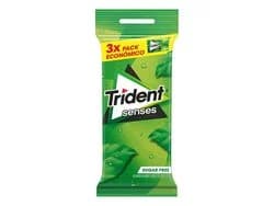 pastilhas trident elásticas senses spearmint 69g