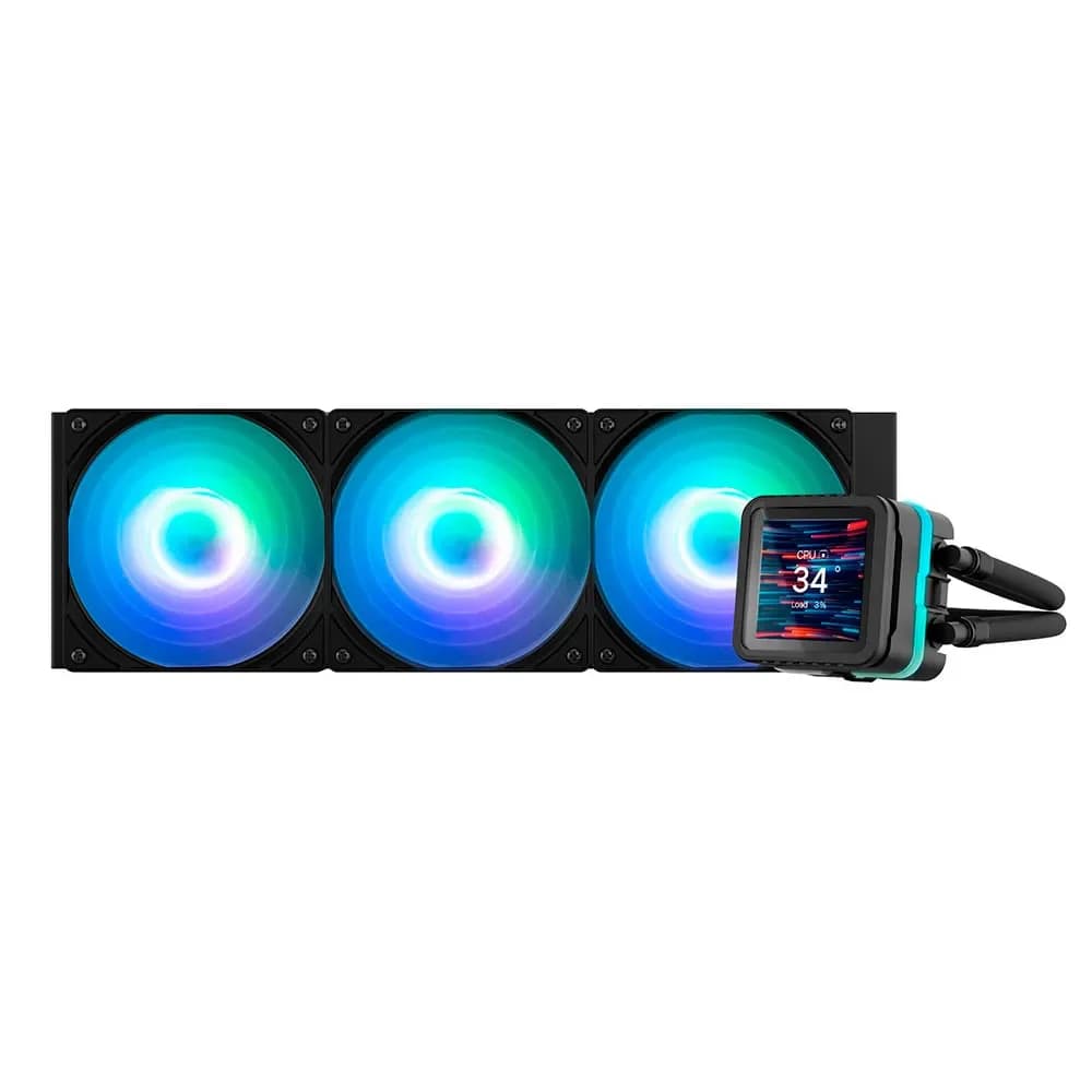 Zalman ALPHA2 DS A36 BLACK Kit de 360mm com 3x Ventoinhas, Ecrã IPS e RGB