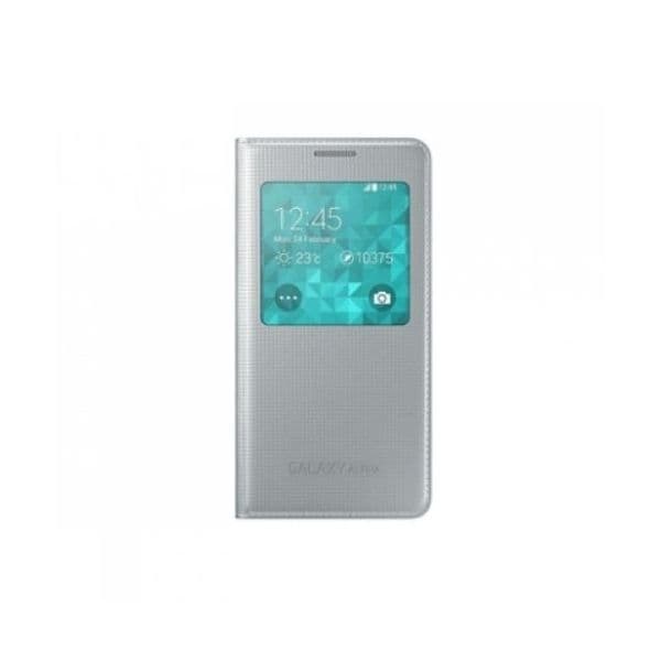 Samsung Capa S-View Cover para Galaxy Alpha Silver - EF-CG850BSE