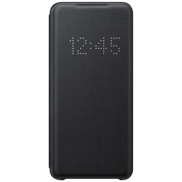 Samsung Capa Flip Cover LED View para S20 Black - EF-NG980PBEGEU