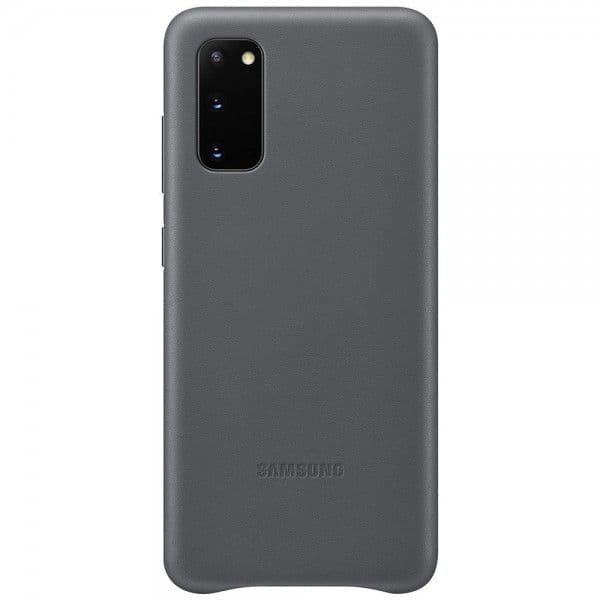 Samsung Capa Traseira em Pele para S20 Grey - EF-VG980LJEGEU