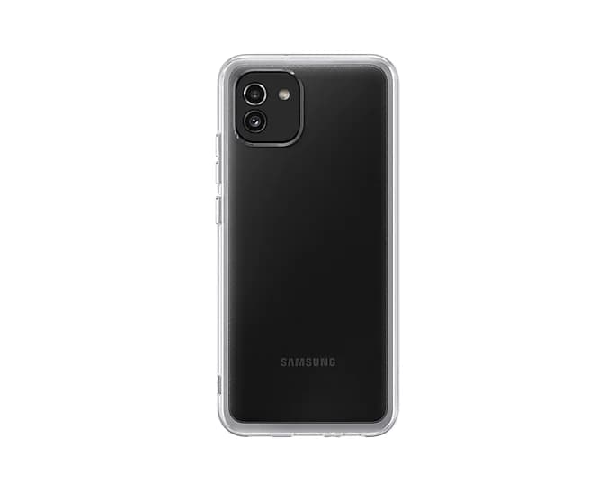Samsung Capa para Galaxy A03 Soft Clear Transparente - EF-QA036TTEGEU