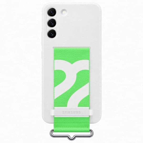 Samsung Capa Galaxy S22+ Silicone c/ fita Branco - EF-GS906TWEGWW