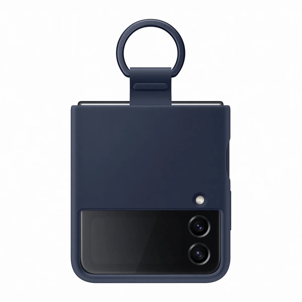 Samsung Capa Silicone com anel Galaxy Z Flip4 Azul escuro - EF-PF721TNEGWW