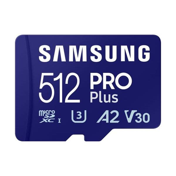 Samsung MicroSD Card 512GB SDXC PRO Plus (2023) CL10 - MB-MD512SA/EU