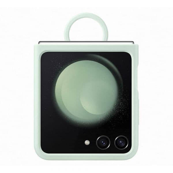 Samsung Capa Samsung Galaxy Z Flip5 Silicone com Anel Verde Menta - EF-PF731TMEGWW