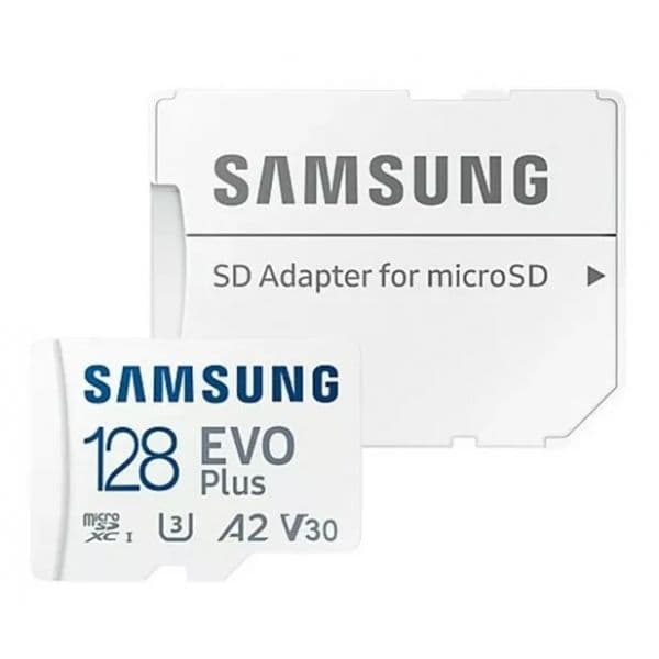 Samsung 128GB EVO Plus microSDXC U3 V30 A2 + Adaptador SD