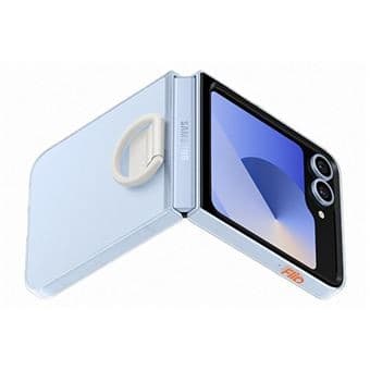 Samsung Capa Silicone com Anel para Samsung Galaxy Z Flip6 Clear