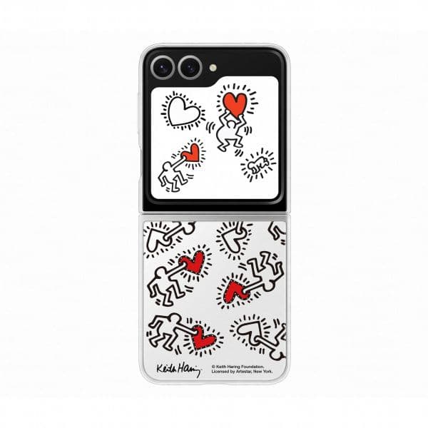Samsung Capa Wallpaper Inteligente para Samsung Galaxy Z Flip 6 Cartão Keith Harig White