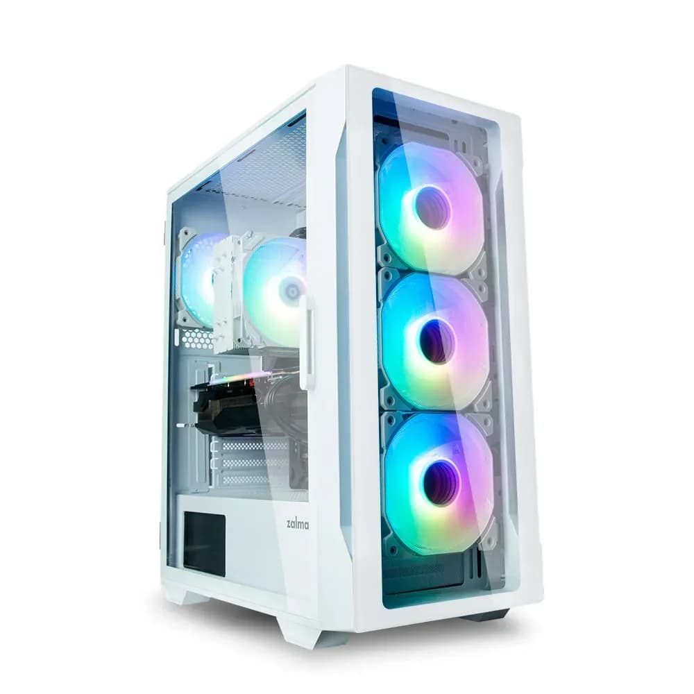 Zalman I3 Neo TG ATX com 4x Ventoinhas 120mm e USB 3.0 Branca