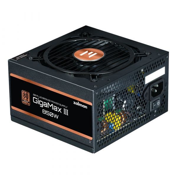 Zalman GIGAMAXIII 850W 80 PLUS BRONZE Semi-modular Preta