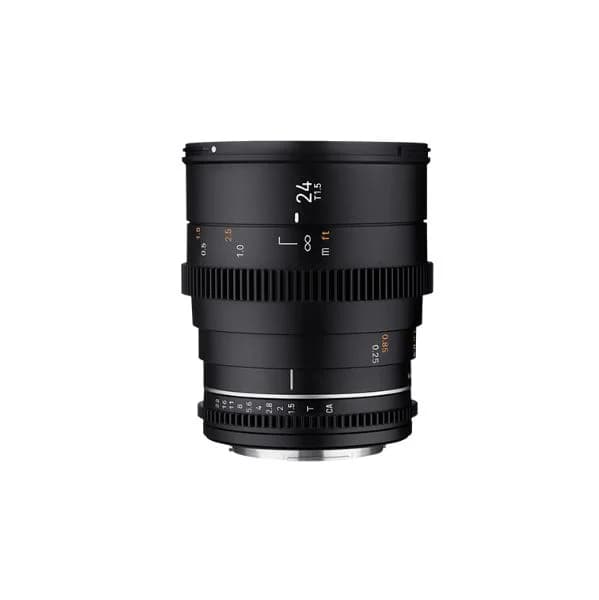 Objetiva Samyang 24mm T1.5 VDSLR MK2 para Micro 4/3