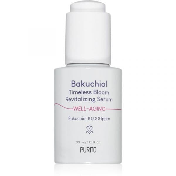 Purito Bakuchiol Timeless Bloom Sérum Intenso Revitalizador para Recuperar a Firmeza da Pele 30ml