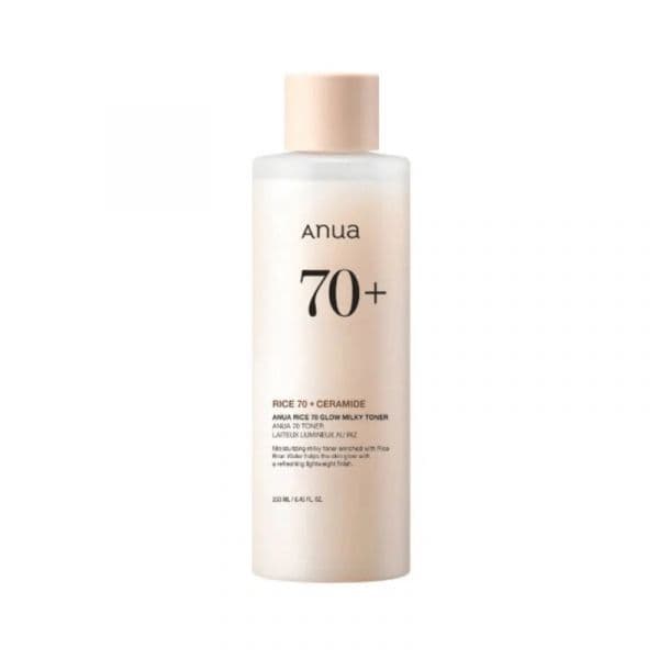 Anua Rice 70 Glow Milky Tônico Nutritivo e Hidratante 250ml