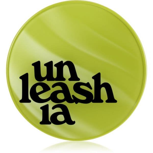 Unleashia Satin Wear Healthy Green Cushion Base de Longa Duração em Esponja SPF 30 Tom 18 Seashell 15 g