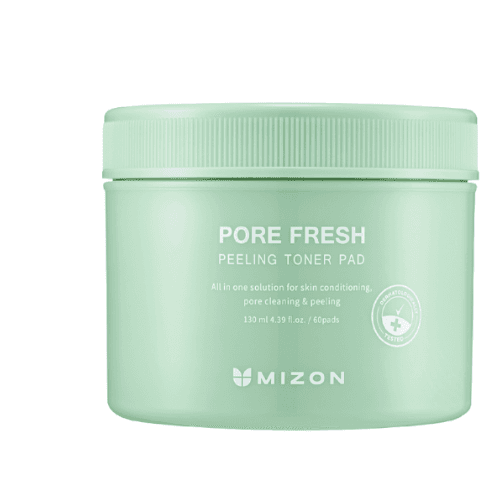 Mizon Pore Fresh Esfoliante em Disco de Algodão uma Pele Sensível Propensa a Acne 60 Unidades