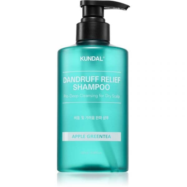 Kundal Dandruff Relief Shampoo Apple Green Tea Shampoo Anticaspa Anticomichão para Pele Seca 500ml