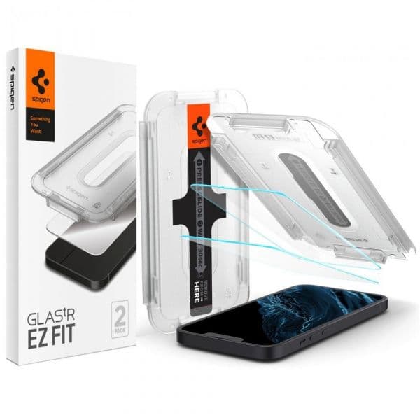 Spigen 2-Pack Película Vidro Temperado Hartowane "Ez Fit" para iPhone 13 Mini
