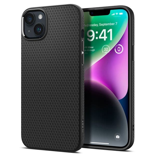 Spigen Capa Liquid Air para iPhone 14 Matte Black