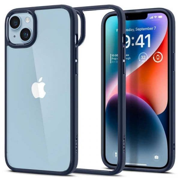 Capa para iPhone 14 SPIGEN Ultra Hybrid Blue
