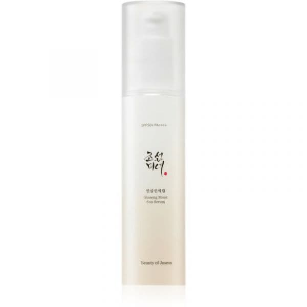 Protetor Solar Beauty of Joseon Ginseng Moist Sun Sérum Sérum Regenerador e Protetor SPF 50+ 50ml