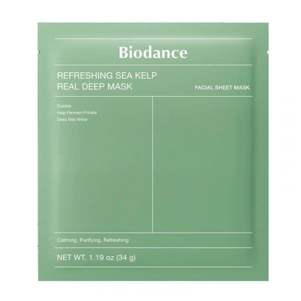 Biodance Máscara Facial Refrescante e Hidratante para Vermelhidão & Oleosidade 4 Unidades