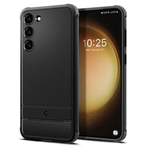 Spigen Capa Rugged Armor Samsung Galaxy S23 Preto Mate - 8809896741088