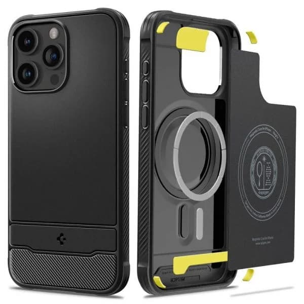 Rugged Armor Mag Magsafe iphone 15 Pro Max Matte Black