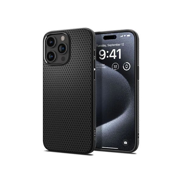 Capa para iPhone 15 Pro SPIGEN Liquid Air Black