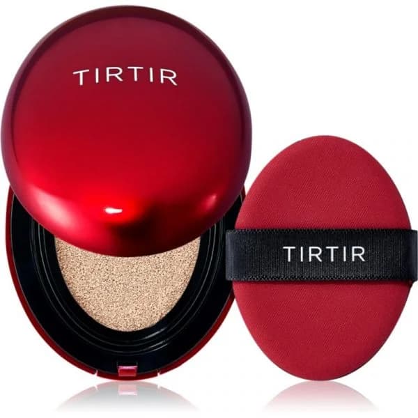 Tirtir Mask Fit Red Cushion Mini Base de Longa Duração em Esponja de Alta Proteção Uv Tom 21c Cool Ivory 4.5 g