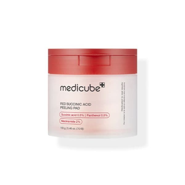 Medicube Red Peeling com Ácido Succínico 70 Discos 155g