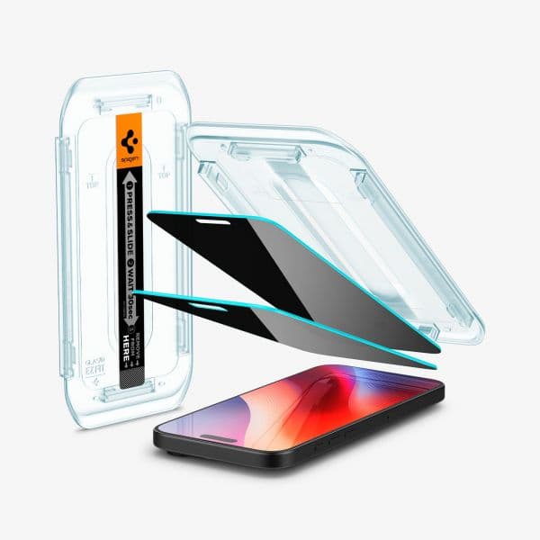 Spigen Película Vidro Temperado para iPhone 16 Pro Max Black (2 Unidades)