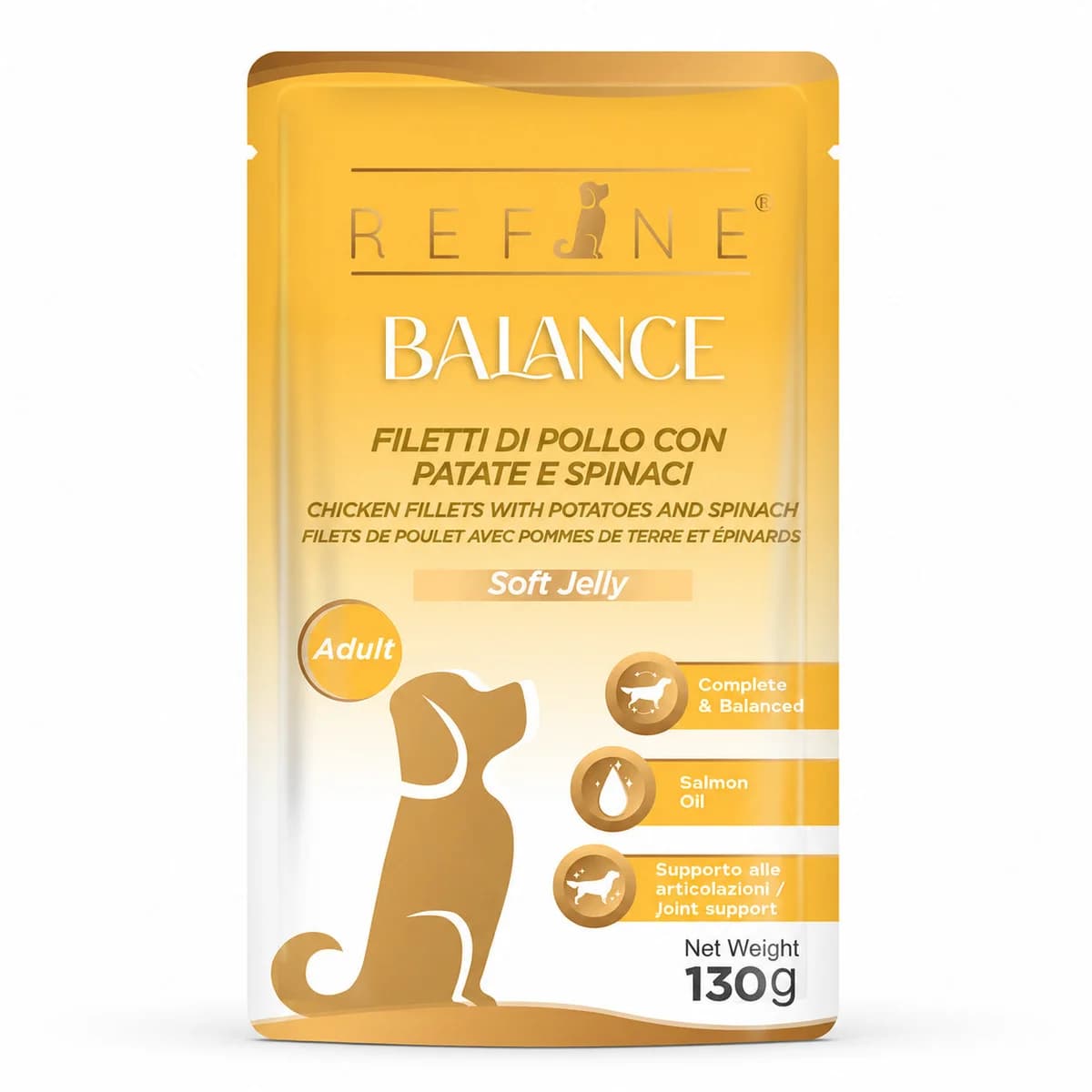 Refine Balance Frango com Batata e Espinafres - Alimento húmido para cães adultos 130g